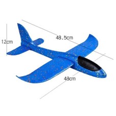 Vliegtuig foam 48 cm 2 kleuren ass. VPE2