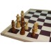 Schaakstuk.77 mm.Staunt.3 blank/bru.kist