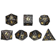 Dobbelstenenset Metaal Zwart/Goud
* levertijd onbekend *