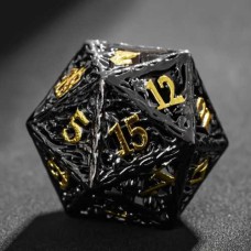 Dobbelstenenset Metaal Zwart/Goud
* levertijd onbekend *