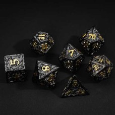 Dobbelstenenset Metaal Zwart/Goud
* levertijd onbekend *