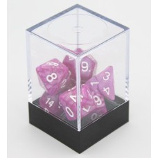 Dobbelstenen Roze Parelmoer 7 set Brick