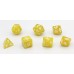 Dobbelstenen Goud Parelmoer 7 set Brick