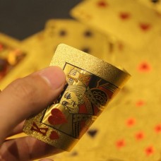 Speelkaarten Goud 100% kunststof