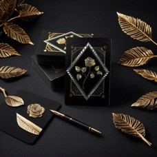 Speelkaarten Zwart Gouden Roos 100%