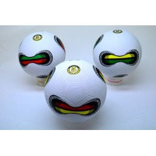 Voetbal Rubber-Straat wit m.opdruk.Mt.5