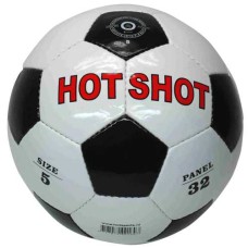Voetbal HOT-SHOT wit/zwart glans mt.5
* Verwacht voorjaar 2025 *