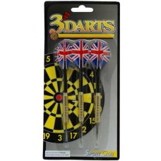 Dartset Brass 18gram op blister steeltip