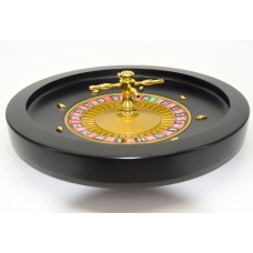 Roulette bak 36 cm.zwart hout MDF/metaal