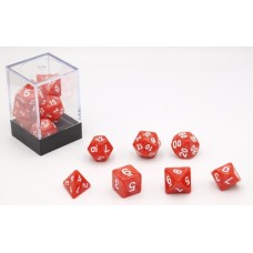 Dobbelstenen Rood Parelmoer 7 set Brick