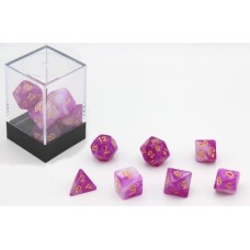 Dobbelstenen Stardust Paars/Wit 7set
* levertijd onbekend *
