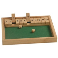 Shut the box dobbelsp.12 cijf.31x23x3cm.HOT
* Levertijd onbekend *