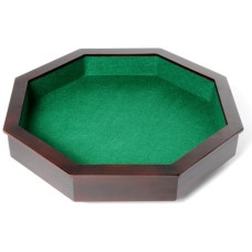 Dobbelpiste 8-hoekig hout met vilt 38cm Dobbelpiste 8-hoekig hout met vilt 38cm