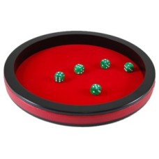 Dobbelpiste 30cm.zw.MDF/rood.vilt HOT